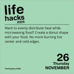 Alternative view 2 of 2026 Life Hacks Day-to-Day Calendar