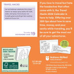 Alternative view 5 of 2026 Travel Hacks Day-to-Day Calendar