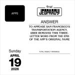 Alternative view 2 of 2026 JEOPARDY! Day-to-Day Calendar