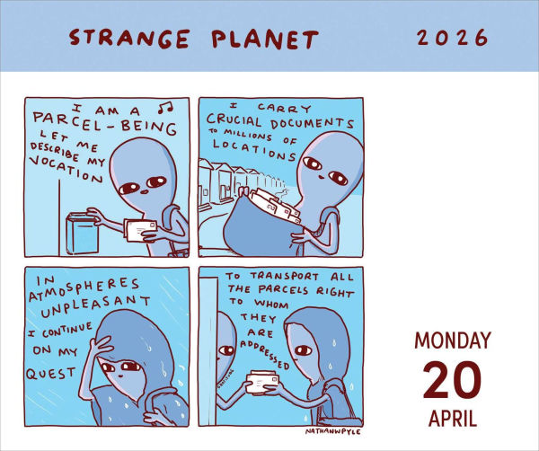 2026 Strange Planet Day-to-Day Calendar