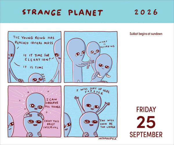 2026 Strange Planet Day-to-Day Calendar