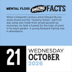 Alternative view 3 of 2026 Amazing Facts from Mental Floss Calendar