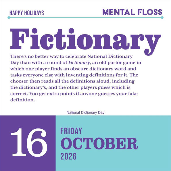 2026 Word Nerd Calendar