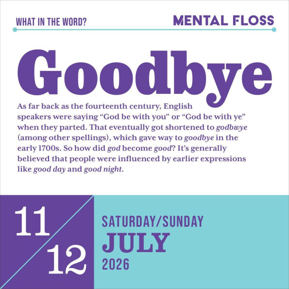 2026 Word Nerd Calendar