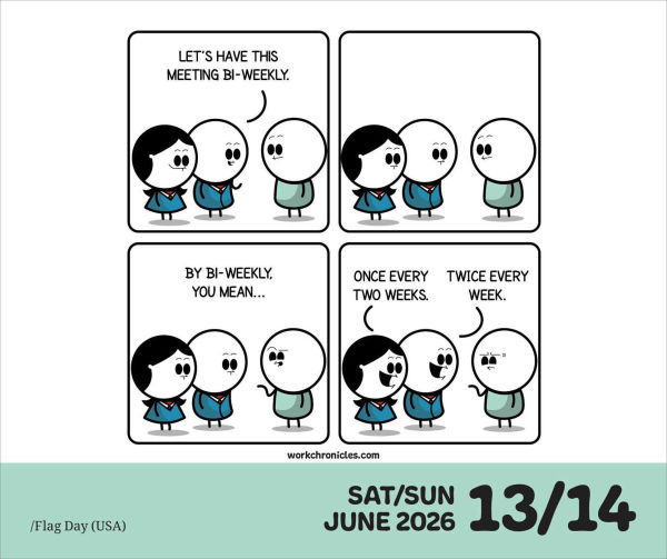 2026 Work Chronicles Day-to-Day Calendar