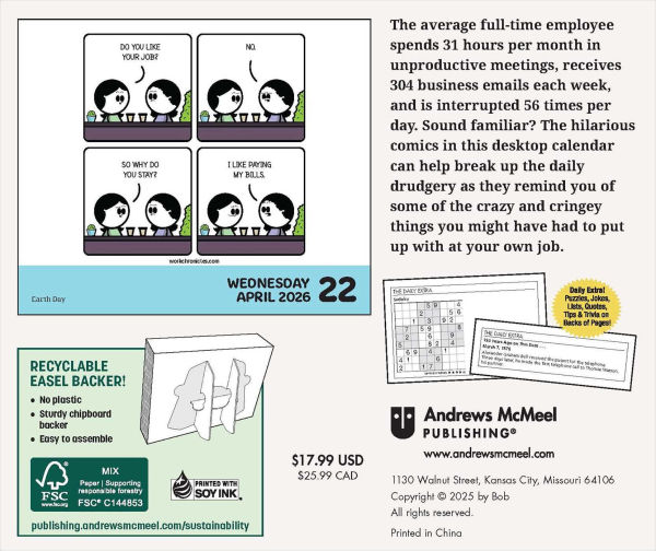 2026 Work Chronicles Day-to-Day Calendar