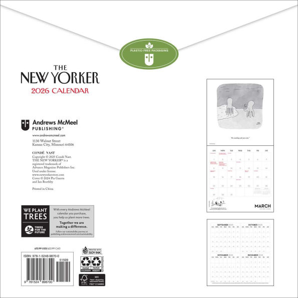 2026 Cartoons from The New Yorker Wall Calendar