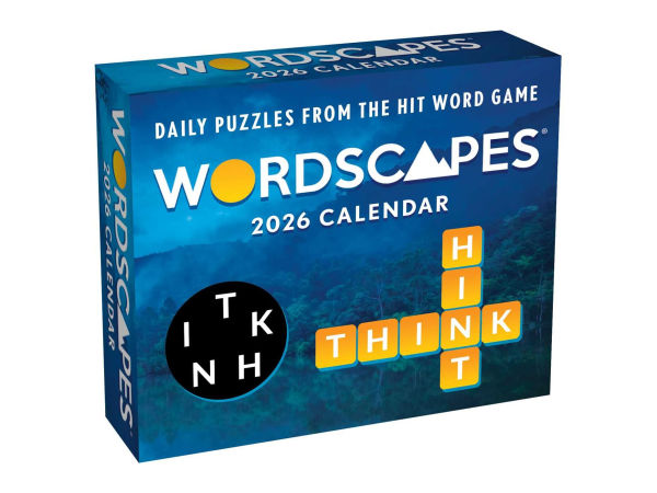 2026 Wordscapes® Puzzle Fun Day-to-Day Calendar