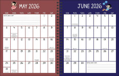 Alternative view 3 of Sarah's Scribbles 12-Month 2026 Monthly/Weekly Planner Calendar