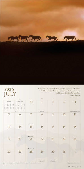 2026 Spirit Horses Wall Calendar by Tony Stromberg