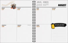 Alternative view 2 of 2026 Paranormal Parks 12-Month Monthly/Weekly Planner Calendar