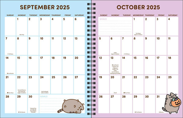 2025-2026 Pusheen 16-Month Weekly/Monthly Planner