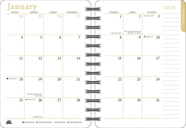 2026 Zen Cat Weekly Planner Calendar