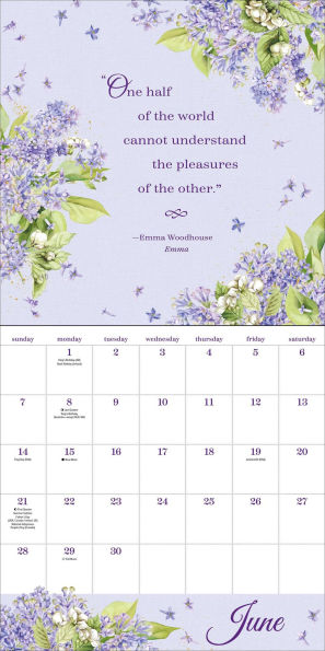 2026 Quotable Jane Austen Wall Calendar