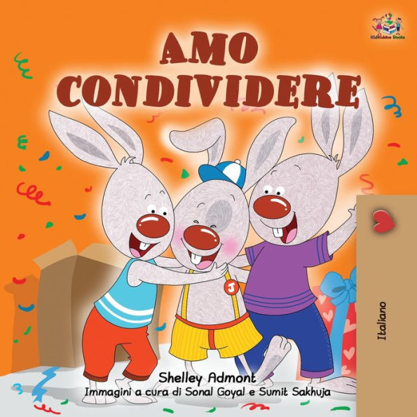 I Love to Share (Italian Book for Kids)