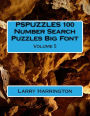 PSPUZZLES 100 Number Search Puzzles Big Font Volume 5