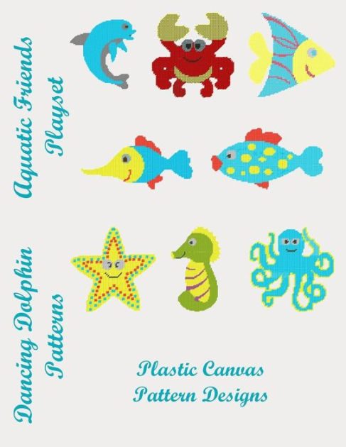 Dancing Dolphin Plastic Canvas Patterns 11: DancingDolphinPatterns.com