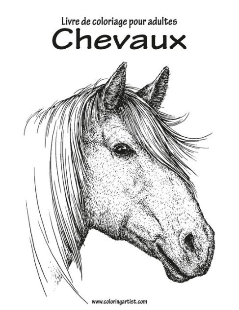 Livre de coloriage pour adultes Chevaux 1 by Nick Snels, Paperback