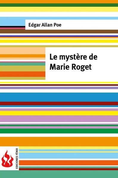 Le mystère de Marie Roget: (low cost). Édition limitée