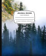 Journal Goods Lined Notebook: Pine Tree Mountain Design, 7.5 x 9.25, 160 Pages For Writing, Lined Composition journal Book