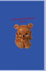 Your Mini Notebook! Vol. 34: Hey hey! A blue and red notebook with a bear cub cover