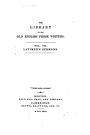 The Library of the Old English Prose Writers - Vol. VII
