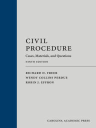 Title: Civil Procedure: Cases, Materials, and Questions, Author: Richard Freer