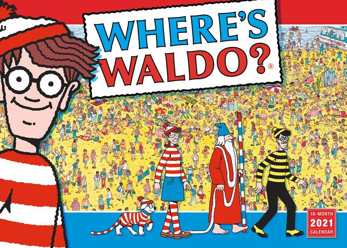 2021 Wheres Waldo 16 Month Wall Calendar by Martin Handford Barnes