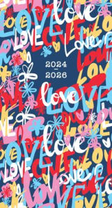 Title: 2025 Love, Love, Love Checkbook/2 Year Pocket Planner