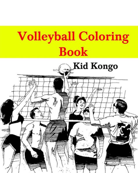 Volleyball Coloring Book