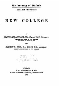 Title: New college, Author: Hastings Rashdall