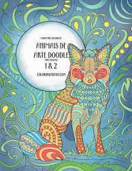 Title: Livro para Colorir de Animais de Arte Doodle para Adultos 1 & 2, Author: Nick Snels