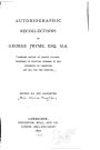 Autobiographic Recollections of George Pryme