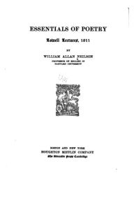 Essentials of Poetry, Lowell Lectures, 1911