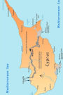 Map of Cyprus Journal: 150 page lined notebook/diary