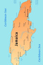 Map of Jamaica Journal: 150 page lined notebook/diary