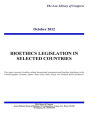 BIOETHICS LEGISLATION in SELECTED COUNTRIES