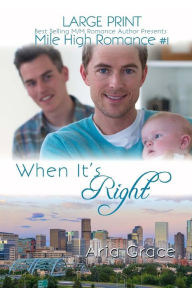 Title: When It's Right Large Print: M/M Romance, Author: Aria Grace