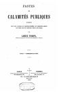 Fastes des calamités publiques