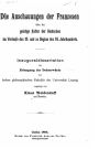 Die Anschauungen der Franzosen über die geistige Kultur der Deutschen im Verlaufe des 18. und zu Beginn des 19. Jahrhunderts