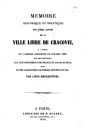 Mémoire historique et politique sur l'état actuel de la ville libre de Cracovie, à l'appui de l'adresse présentée en octobre 1839