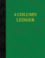 4 Column Ledger: 200 Pages