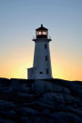 Peggy's Cove Lighthouse Nova Scotia Canada Journal: 150 page lined notebook/diary