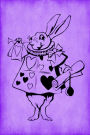 Alice in Wonderland Journal - White Rabbit With Trumpet (Purple): 100 page 6