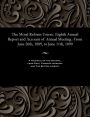 The Moral Reform Union.: Eighth Annual Report and Account of Annual Meeting.: From June 26th, 1889, to June 11th, 1890