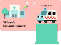 Alternative view 3 of Where's the Fire Truck?: A Stroller Book: (An Interactive, Sensory Lift-the-Flap Book with Felt Flaps and a Mirror for Babies & Toddlers. Vehicles Include a Police Car, Ambulance, & Helicopter.)