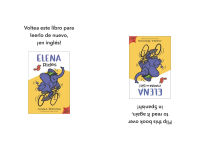 Alternative view 2 of Elena Rides / Elena monta en bici: A Dual Edition Flip Book