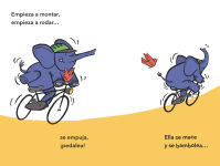 Alternative view 3 of Elena Rides / Elena monta en bici: A Dual Edition Flip Book