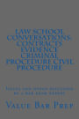 Law School Conversations: Contracts Evidence Criminal Procedure Civil Procedure: Issues and hypos discussed by a bar exam expert