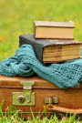 Vintage Leather Suitcase and Books Still Life Journal: 150 Page Lined Notebook/Diary